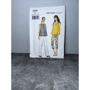 9258 VOGUE Very Easy - Loose TOP & Pullon PANTS - Sz 16/18/20/22/24